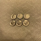 Vintage Lot of 6 1965 Roosevelt Dimes