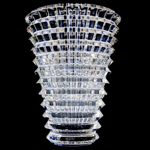 Baccarat Eye Vase S Flower Crystal About 15cm Unused with Original Box Excellent - Picture 15 of 15
