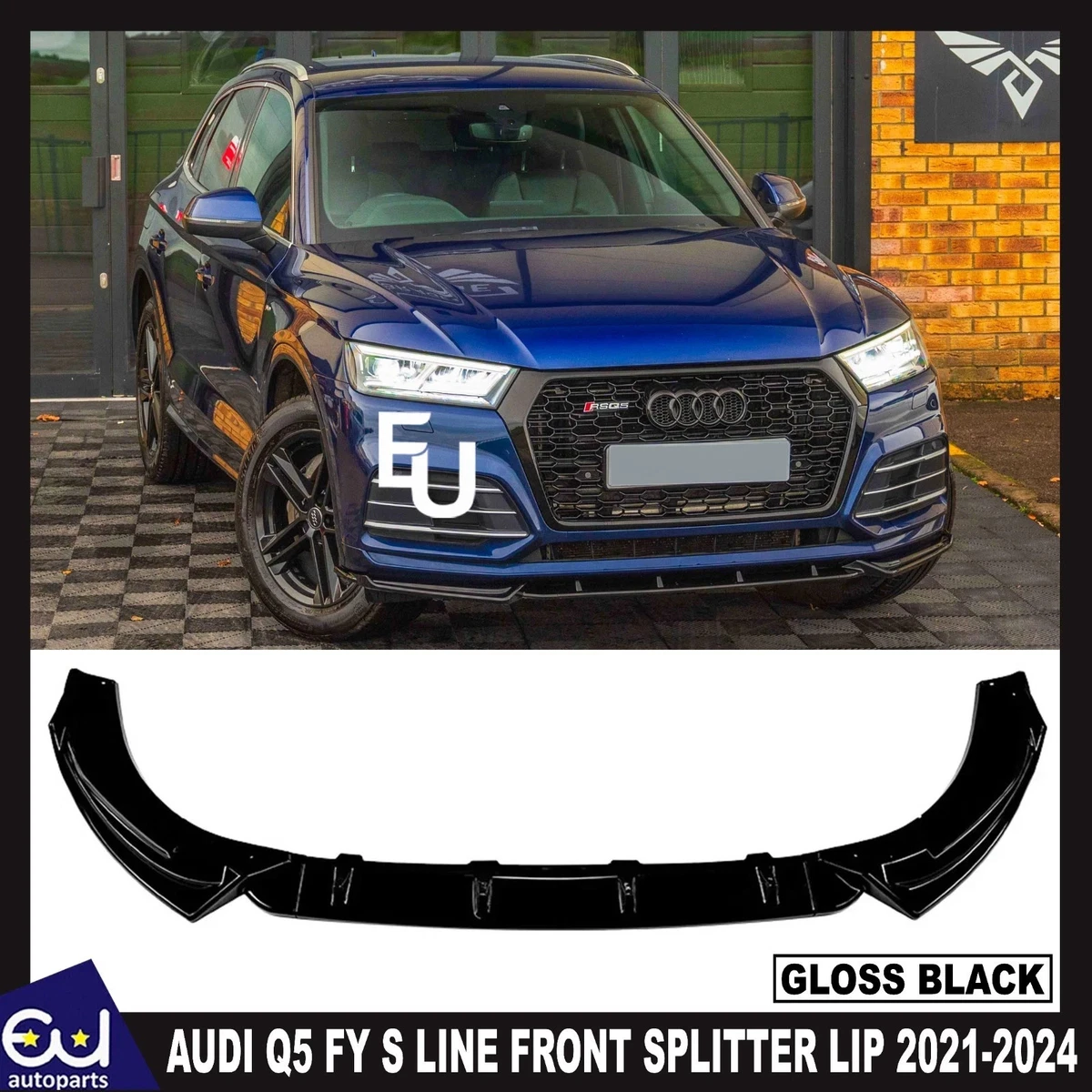 Front Splitter V.1 Audi SQ5 / Q5 S-Line SUV / Sportback Mk 2 Facelift - View #11