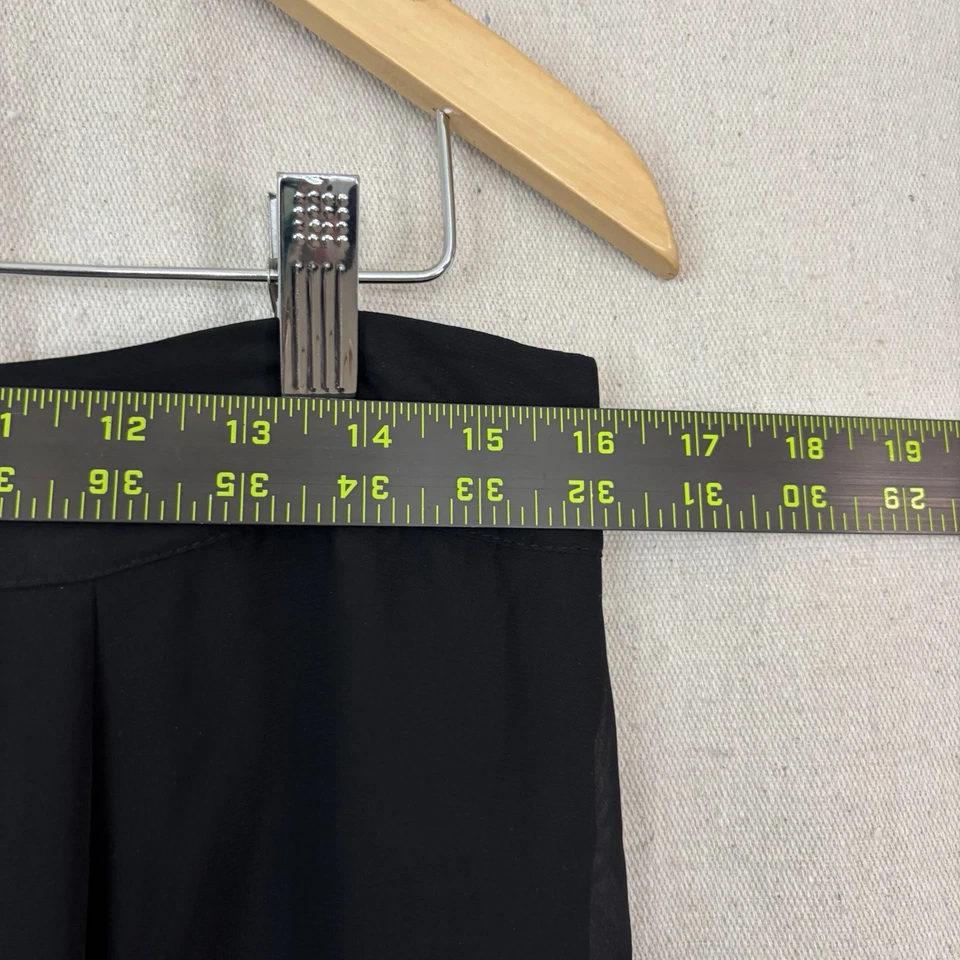 Maxi Falda Negra Transparente Forever 21 con Pantalones Cortos Mujer Grande Capricho Bruja Vampiro Foto 4 de 4