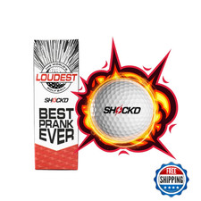 SHOCK'D GOLF BALLS - The World's Loudest Golf Ball - Viral Prank Ball Sleeve of
