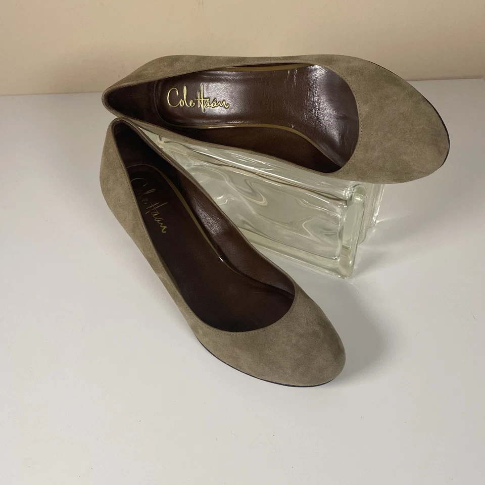 Cole Haan X NikeAir нескользящая подошва желтовато-коричневый замшевые каблуки размер 6,5 - Изображение 2 из 4