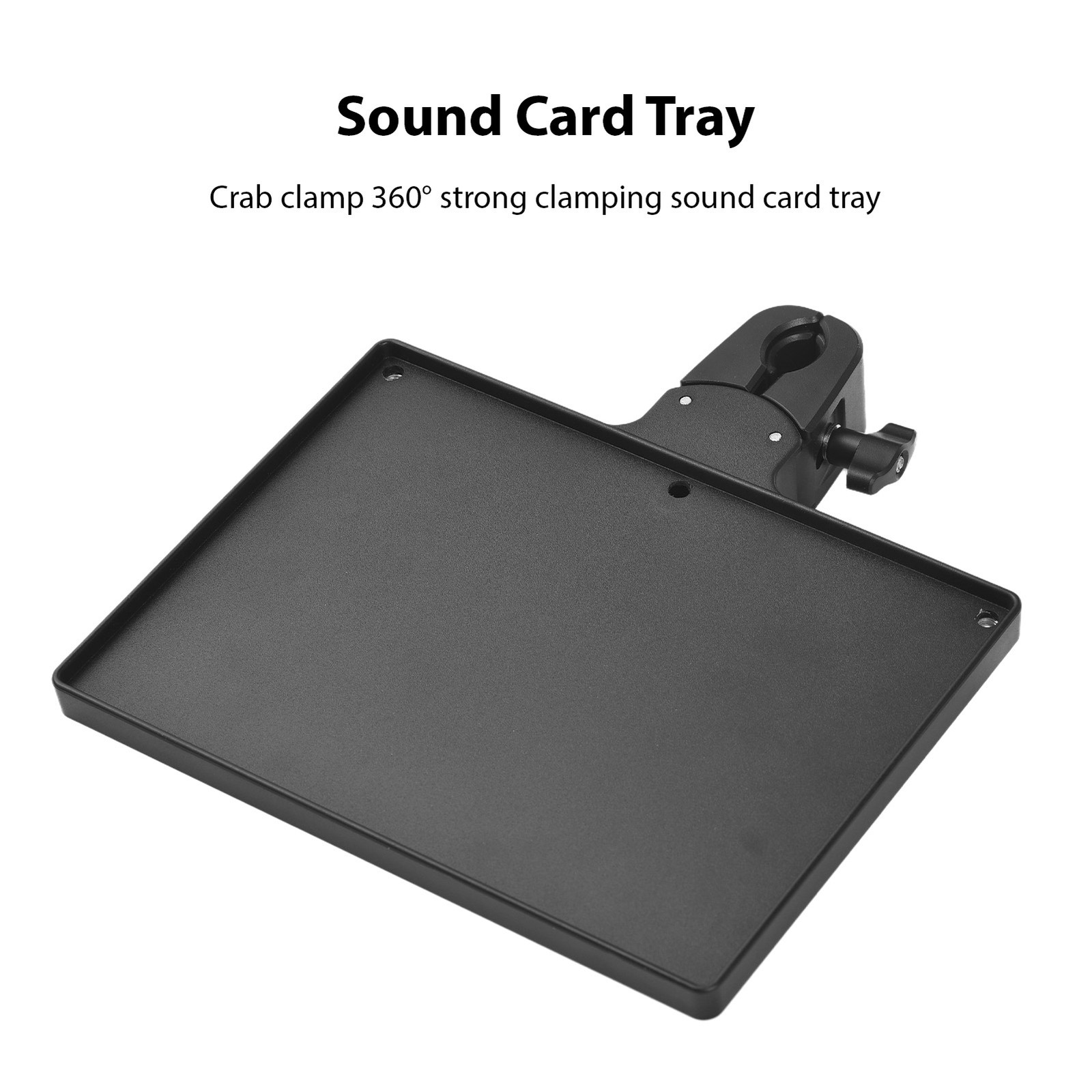 Sound Card Tray Clamp On Microphone Stand Tray Music Accessories Sound Card Cell