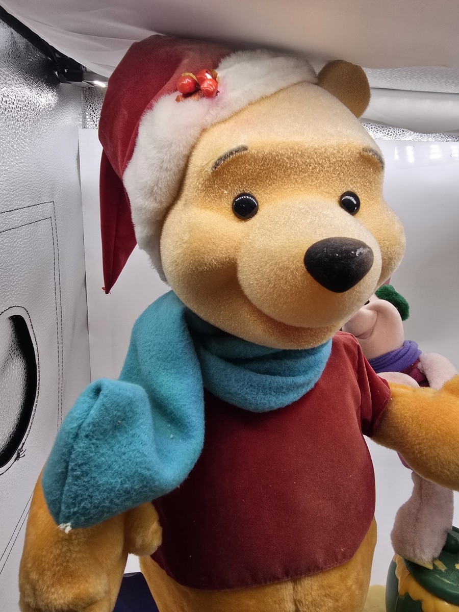 Vintage 90s DISNEY Pooh and Piglet animatronic Christmas Decor