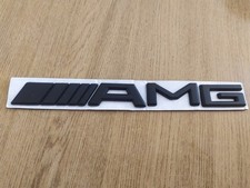 Mercedes AMG Emblem selbstklebend in Schwar auch passend f&uuml;r Black Series Emblem