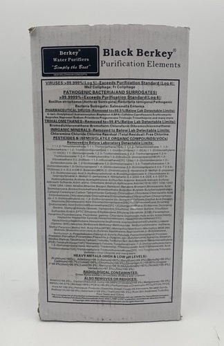 Black Berkey BB9-2 Water Filters Replacement Purification Elements - 2-Pack