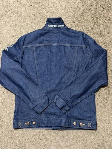 RARE Wrangler Diamond Cross Ranch Denim Jacket Limited Edition Western 124MJ XL image 8