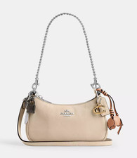 COACH Teri Mini Crossbody Bag Charm 2WAY Shoulder Ivory CDW67 NEW