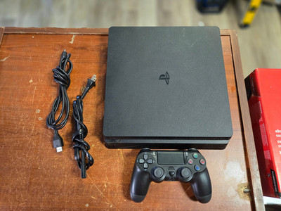 Sony PlayStation 4 PS4 Slim 1TB Console CUH-2215B - W/ 3rd Party Controller