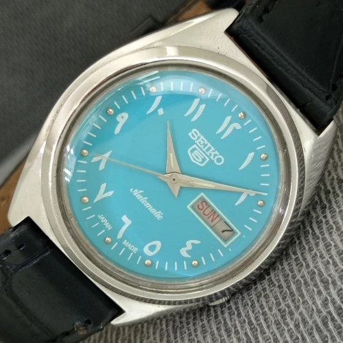 JAPAN VINTAGE SEIKO 5 AUTOMATIC 7009A MENS WATCH a2669-U