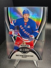 2025-26 UD Allure Hockey Matthew Robertson RC Black Rainbow #113