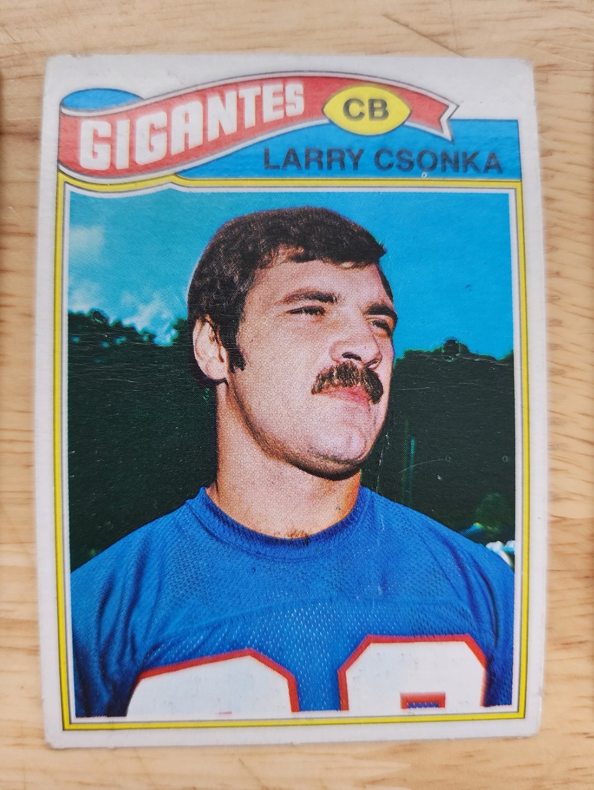 1977 Topps Mexican #505 Larry Csonka New York Giants SP NFL HOF EXTREMELY RARE!