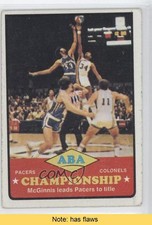 1973 Topps ABA Championship George McGinnis Artis Gilmore Mel Daniels READ 9av