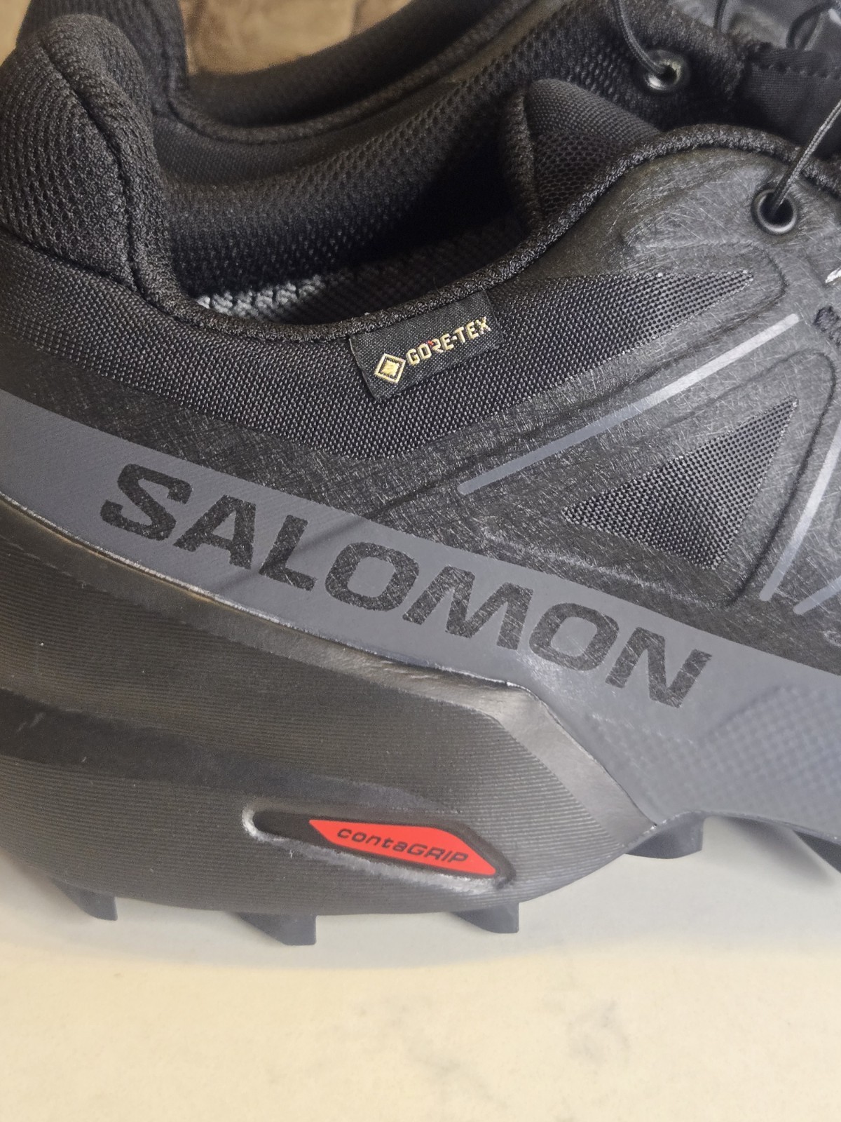 Nuova scarpa Salomon uomo Speedcross 5 trail running Gore Tex taglia 10 5
