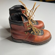 Vintage Dexter Hiking Boots Vibram Sole Brown Leather Mountaineering USA Men s 7
