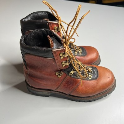 VTG DEXTER Leather Hiking Boots 70s 80s Brown Mens Size 10 Vibram Sole High USA Dexter Ankle Brown Boots for Men for Sale | Shop New & Used  main image 2