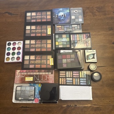 Eye Shadow Palette Lot All New Unused L.a Girl Avon Insane Miss Lara Santee 