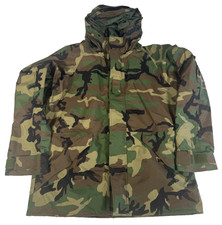 New USGI ECWCS GoreTex Cold Wet Weather Parka Jacket Woodland Large Long