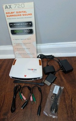 Tritton AX 720 Replacement Parts - Decoder Box, Detachable Mic, Cables & Box
