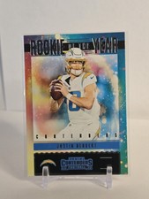 2020 Panini Contenders #RY-JHE Justin Herbert Rookie of the Year Chargers