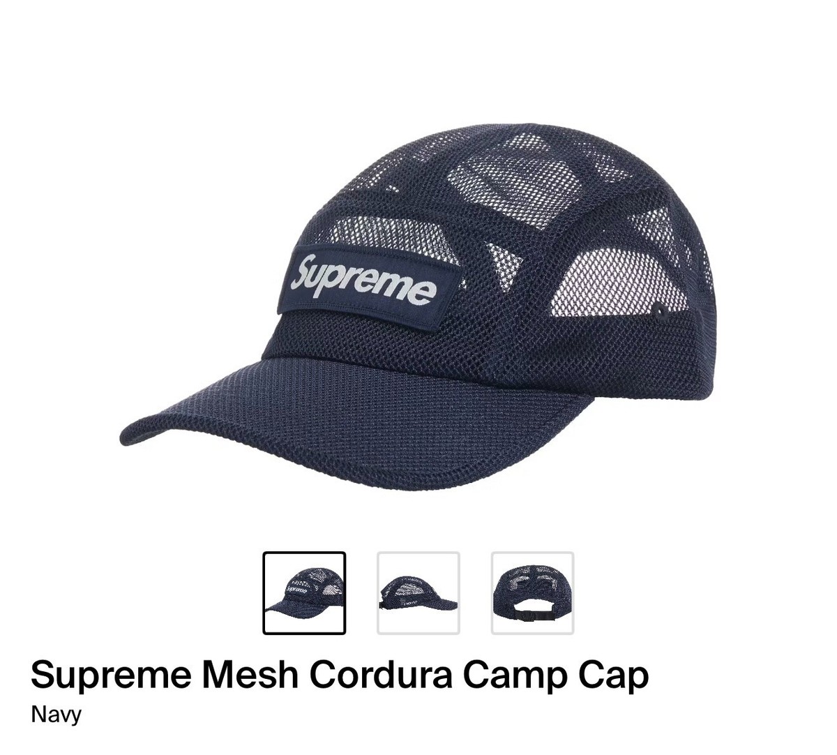キャップ Supreme Cordura Camp Cap navy Supreme Mesh Cordura Camp Cap Navy - 23SS - | eBay