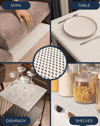 Non Slip Rug Pad Gripper 2 x 4 Ft Anti Skid Carpet Mat Provides Protection - Picture 7 of 8