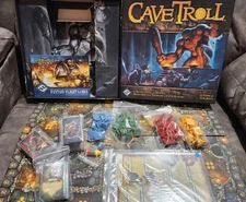 CAVE TROLL  Board Game - Fantasy Flight Games - Tom Jolly - LOTS OF MINIATURES! 