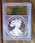 2018-S Proof American Silver Eagle PCGS PR70DCAM Washington DC Gold Label (306)