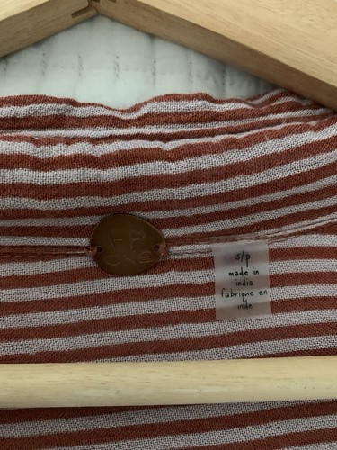 Túnica FP One Waverly a Rayas Talla S Óxido/Violeta Gran Tamaño Cortina Teñida a Mano Surf - Imagen 7 de 12
