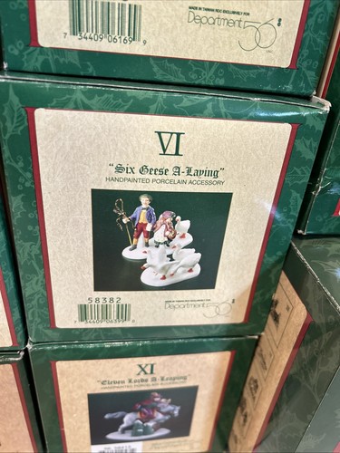 Dept 56 Twelve 12 Days of Christmas Figuren Dickens Village komplett 12 Sets - Bild 7 von 14