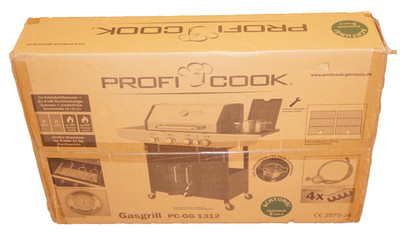 ProfiCook Gasgrill PC-GG 1312 Edelstahl 4 Brenner Pack 2 von 2 unvollständig