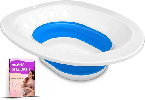 Baño de asiento para hemorroides, cuidado posparto - azul adecuado - Imagen 1 de 8