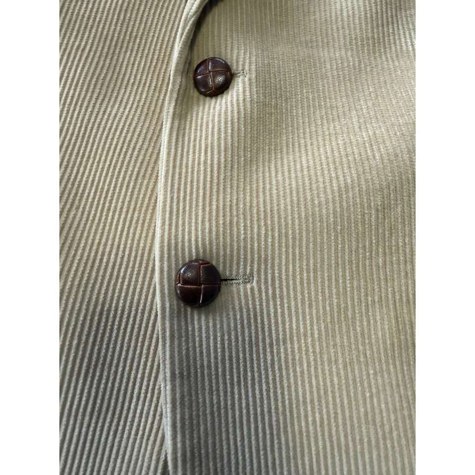 Jaqueta de veludo masculina vintage Lauren Ralph Lauren blazer bronzeado tamanho 42S 100% algodão - Imagem 3 de 4