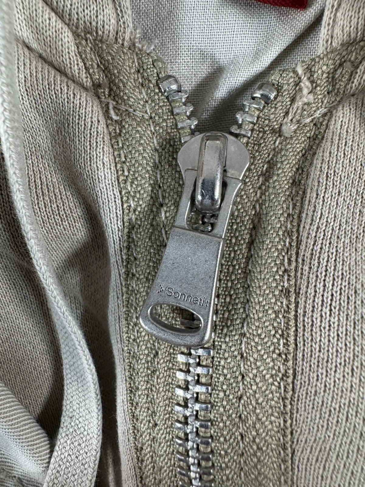 SONNETI Hybrid Style Blazer 2 in 1 Beige Hooded Jacket Sz M Retro 2005 Mens Mint - product detail image 15