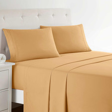 Bed Sheets, Premier 1800 Series 4 Piece Bed Sheet Set, Deep Pocket, Wrinkle, Fad