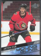2020-21 UD Extended Series Artem Zub 710 Young Guns RC