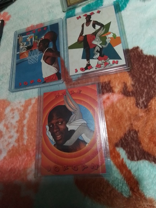 1992 Michael Jordan HARE JORDAN 3x Card Promo Bugs Bunny