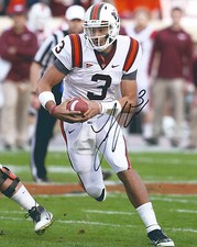 Virginia Tech #3 LOGAN THOMAS Signed Autographed 8x10 Football Photo COA! VT!!