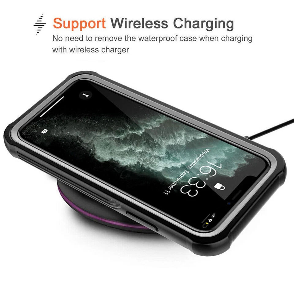 Funda protectora completa a prueba de golpes 360 resistente a prueba de golpes para iPhone 17 Pro Max 16 16e 15 14 13 Foto 4 de 4