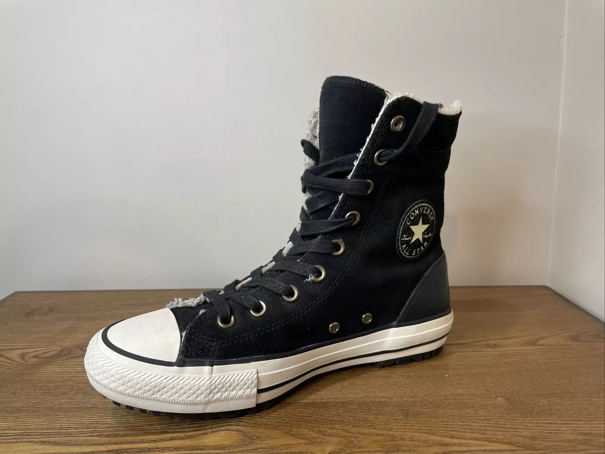 Converse All Star Chuck Black Leather 549593C Shoes Women 8.5 |