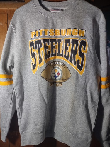 Mitchell & Ness NFL Pittsburgh Steelers Crewneck Sweatshirt Size M - Picture 3 of 8