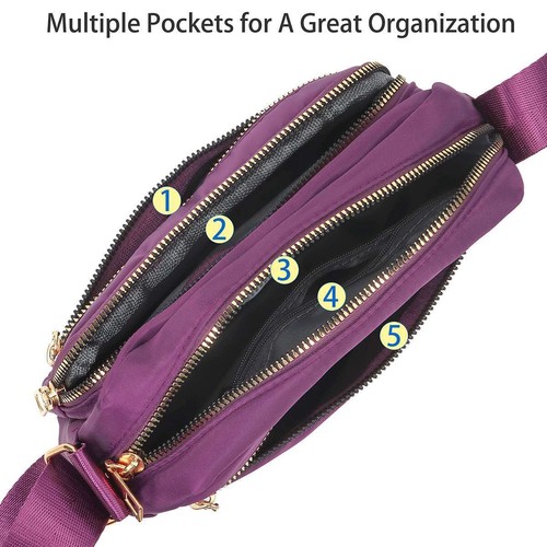 Messenger Cross Body Ladies Handbag Shoulder Bag Womens Large Purse Waterproof - 第 11/17 張圖片