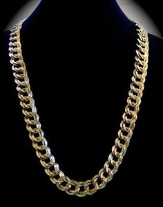 Authentic Neiman Marcus Retired Lee Angel Link Chain Long Sweater Necklace 18k Gold Plated
