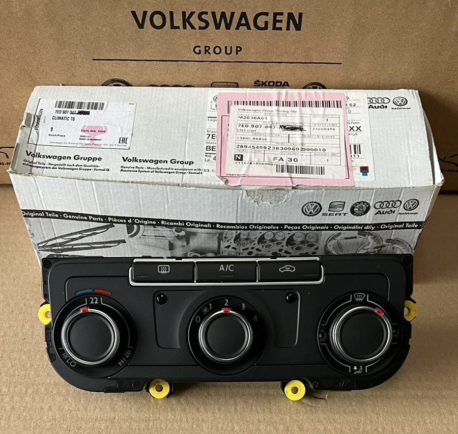 VW T5 T6 TRANSPORTER CARAVELLE AIR CON HEATER DISPLAY CONTROL PANEL  7E0907047AJ. | eBay