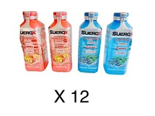SueroX Zero Sugar Electrolyte Drink for Hydration and Recovery 21 Oz 12 Bottles