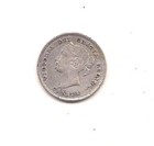 1891 Canada Silver Five Cent--Very Strong Hair Details !! — photo 2