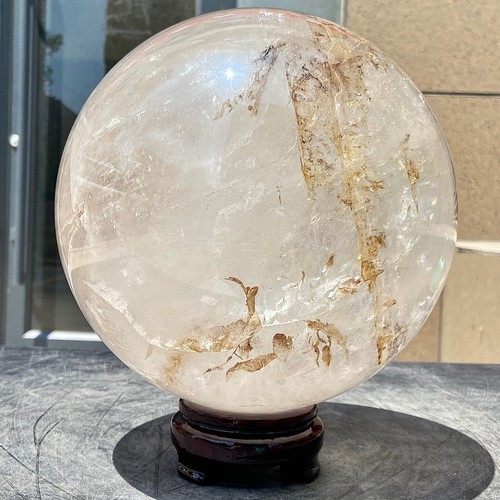22.53LB Natural White Crystal Clear Quartz Crystal Sphere Ball Healing Meditati - 第 11/22 張圖片