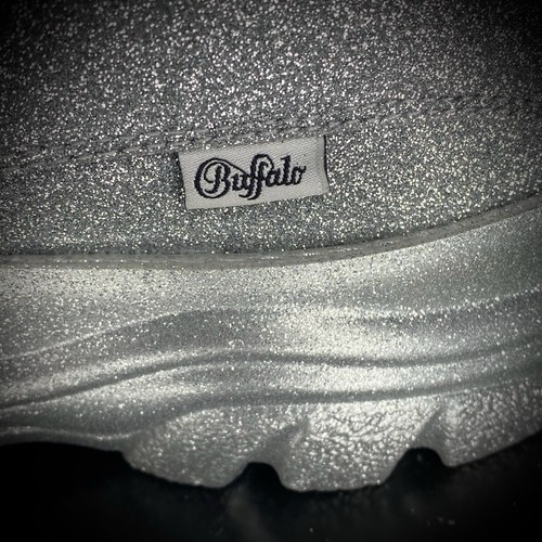Buffalo London - Plateauschuhe - UK 5,5 EU 39 US 7,5 - Glitzer Silber - 1338-14 - Bild 4 von 21