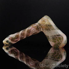 7½" Gold Fumed Hammer Bubbler Tobacco Smoking Pipe Thick Collectible Pipe - P684