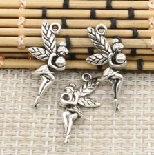 20pcs 26x11mm Alloy Charms Fair Angel Pendants for DIY Jewelry EF3593